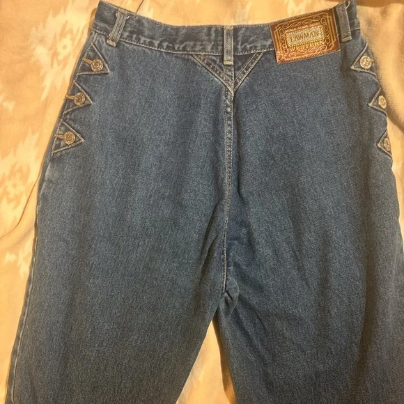 Western High Rise Blue Jeans for Women - Picture 4 of 5